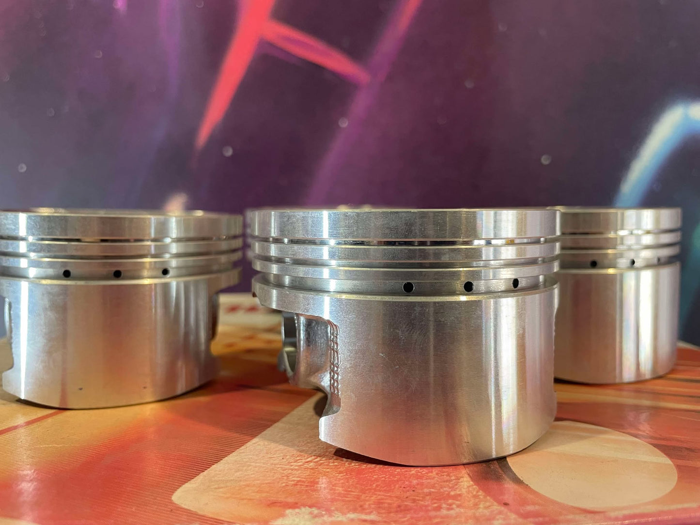Endurotec 9.6:1 Standard Compression Pistons – Honda D16Y8 (76mm Bore / +1.0mm Oversize)