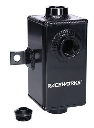 Black Aluminum Catch Can with Drain Tap (0.5L)