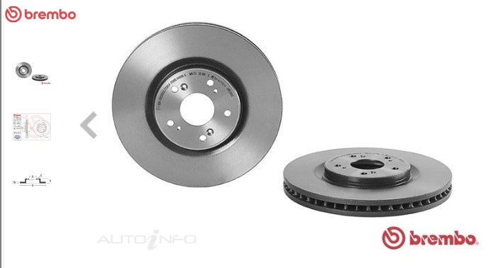 BREMBO Accord Euro CU2 320MM Front Rotors - Sold As PAIR