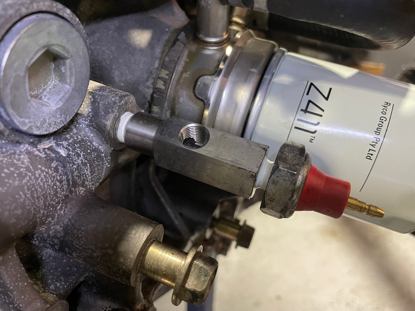 Honda Oil Feed Turbo Line Adaptor Kit