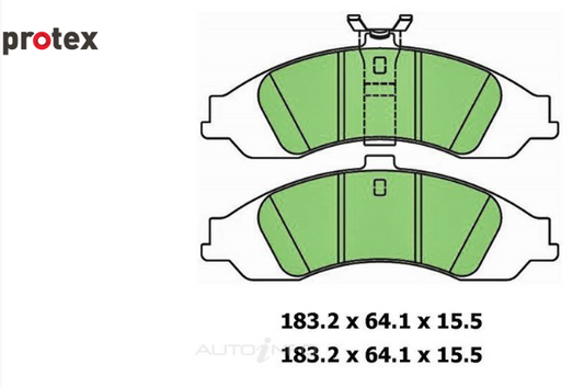 VT-VZ Protex ULTRA PLUS Front Brake pads (PAIR)