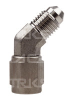 Female to Male Swivel Elbow AN-3 45 Degree SS