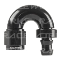 Push Lock Hose End AN-4 180deg
