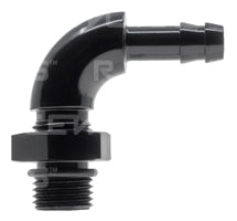 AN-6 ORB to 5/16" Barb 90 Degree Swivel