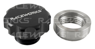 Weld On Steel Diff Filler with Black Aluminium Male Cap 1in