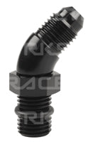 AN-4 45 Degree ORB to Male Flare Adapter