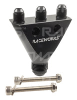 Y Block Inline AN Male Flare 1x AN-10 to 3x AN-6