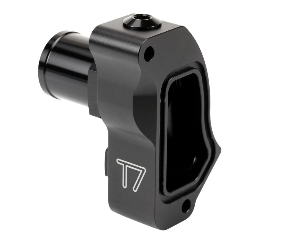 T7Design RWD K20 Water Neck Outlet (Black) - SUITS REAR WHEEL DRIVE