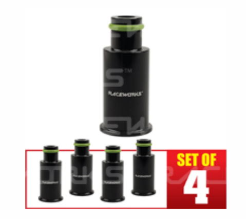 RACEWORKS / Bosch 1000cc D & B Series Injector KIT (Set Of 4) Inc Fittings & Plugs
