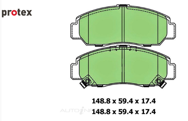 PROTEX Ultra Plus Performance Front Brake Pads To Suit CL9 Accord Euro