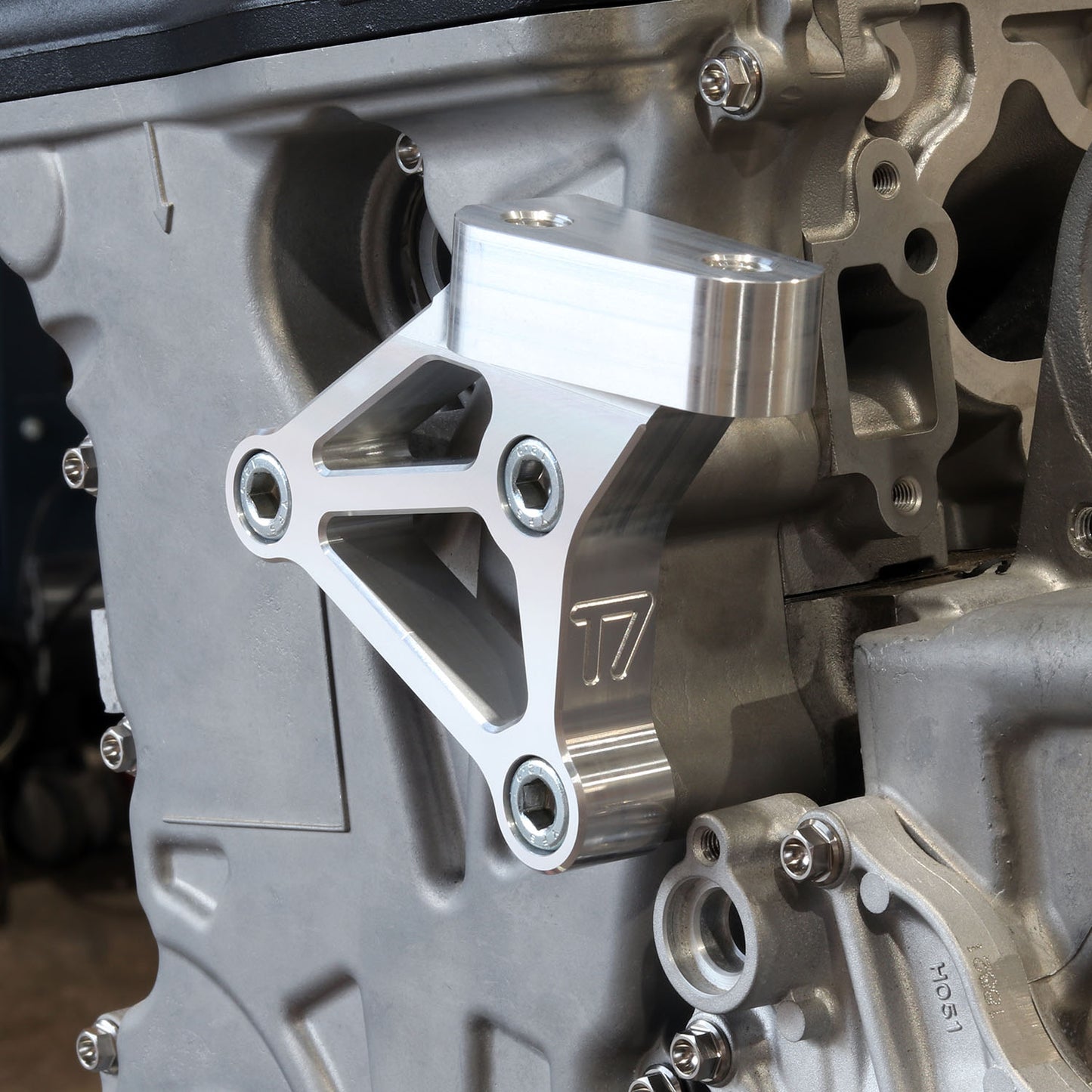 T7Design K20 Billet Front Engine Mount (raw)