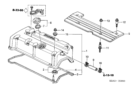 K20 / K24 Rocker Cover Gasket Set