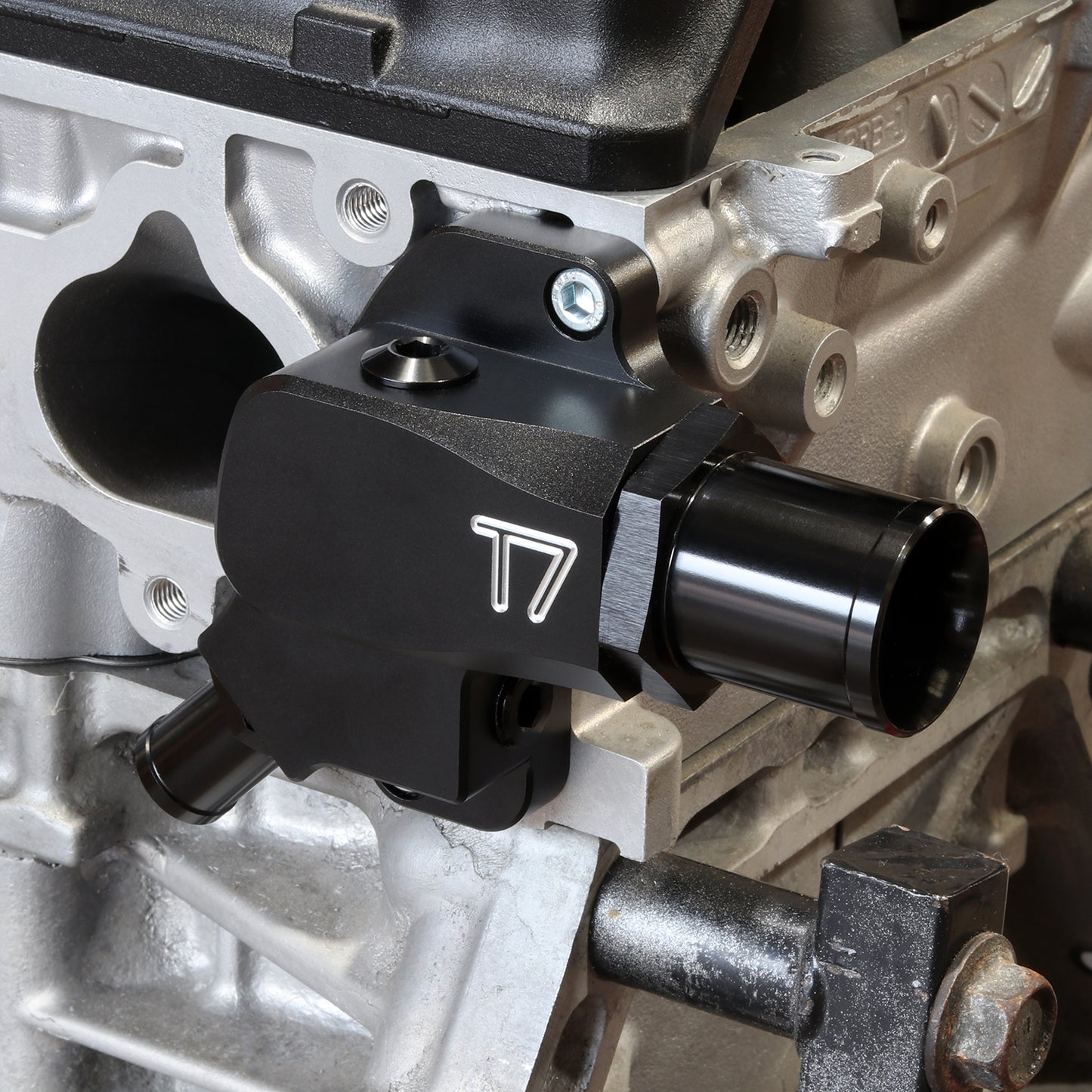 T7Design K20 FWD Water Neck Outlet (Black) SUITS FWD