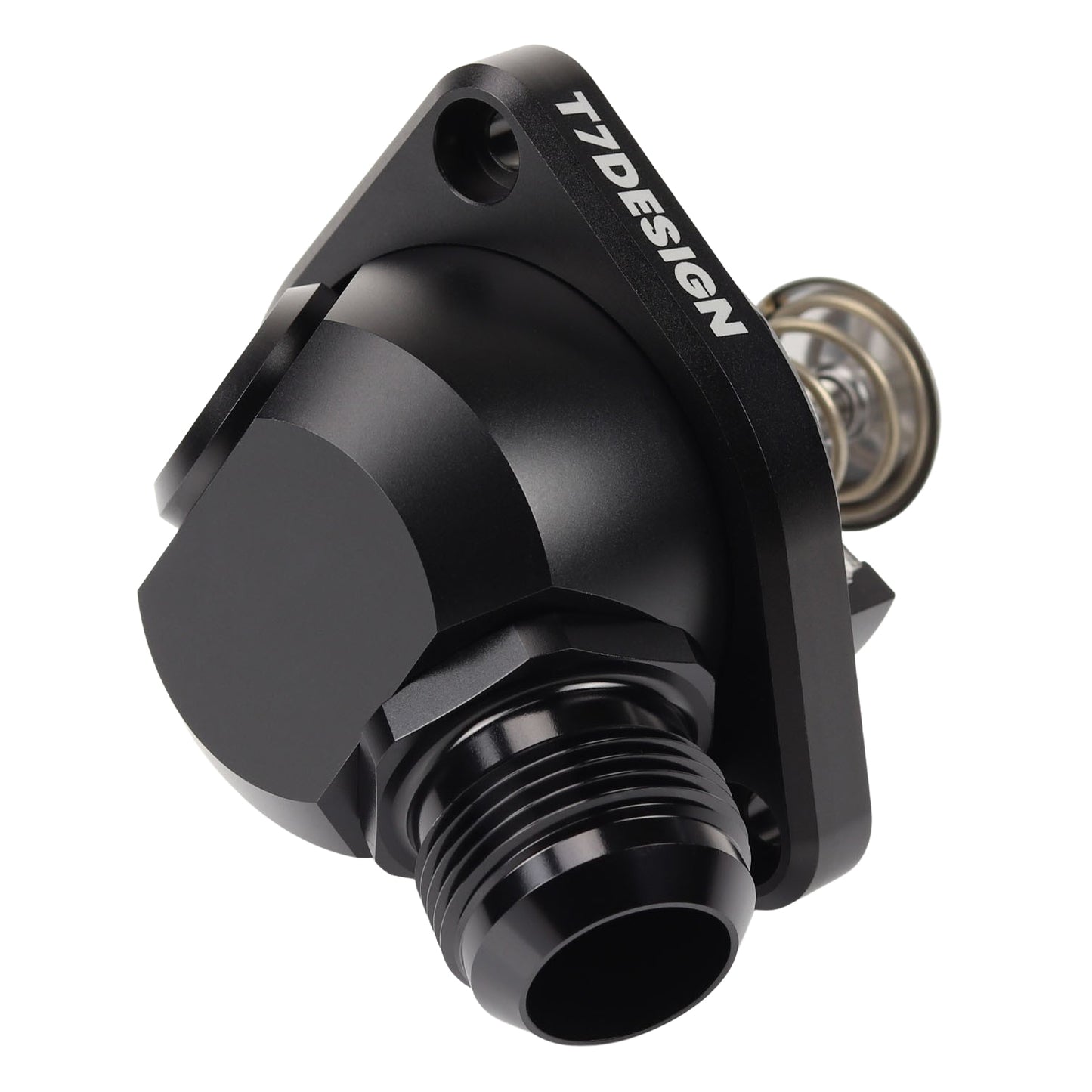 Honda K24 Swivel Neck Thermostat Housing (68c) - Black