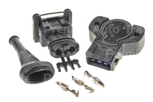 Motorsport TPS 3 Pin Black CW Rotation 8mm 'D' Shaft