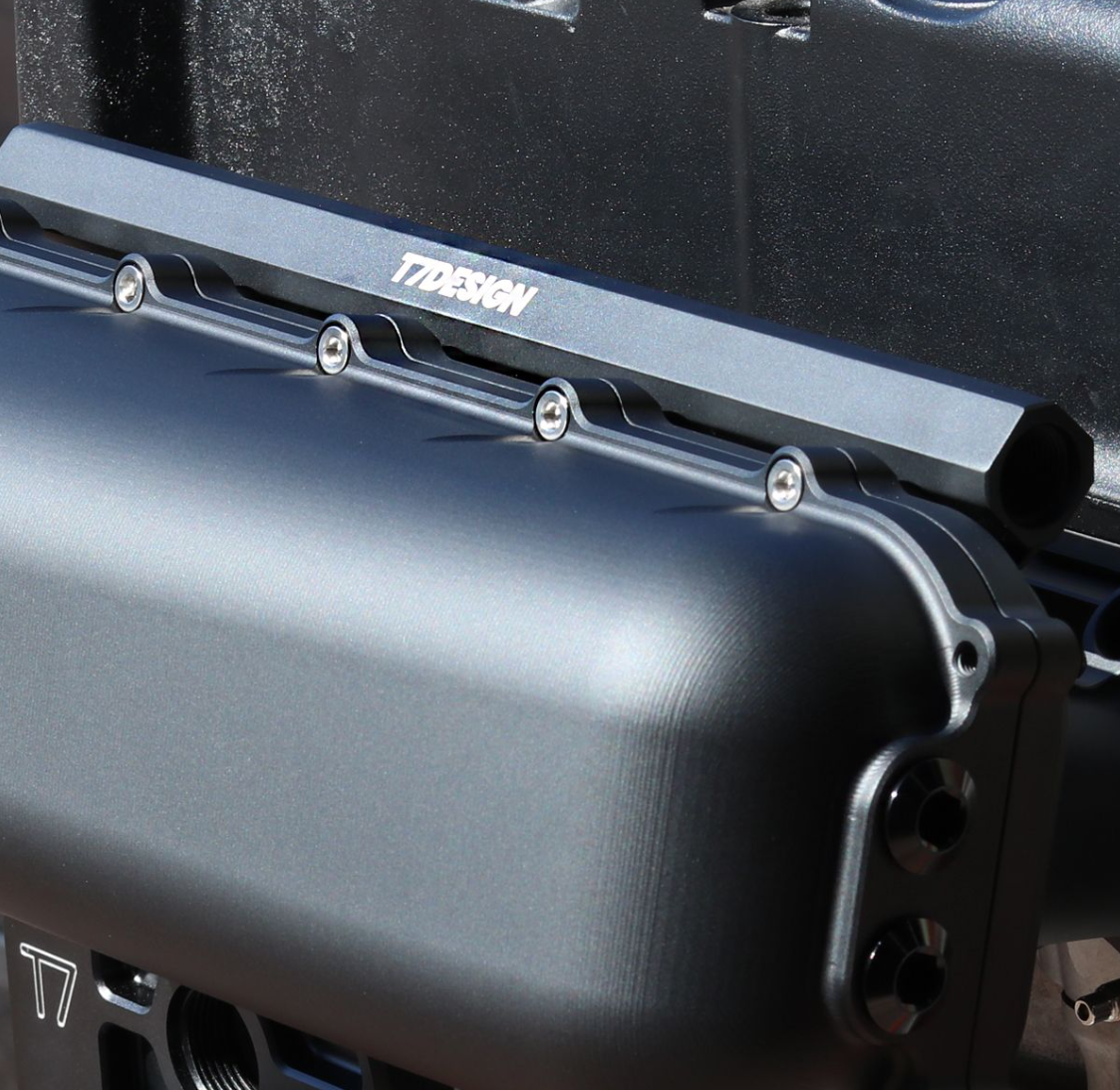 T7Design Billet Shorty Inlet Manifold - FWD - Black