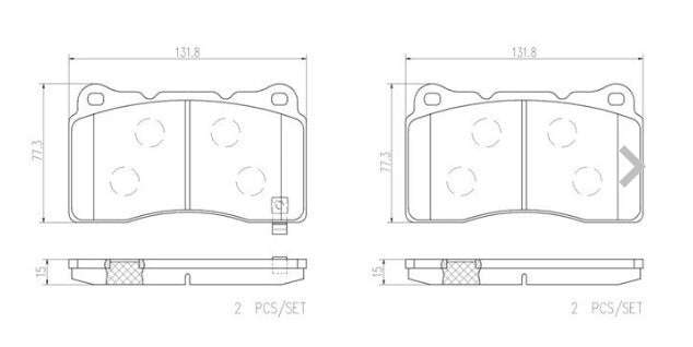 BREMBO FK8 &FL5 CIVIC TYPE R FRONT Brake Pads