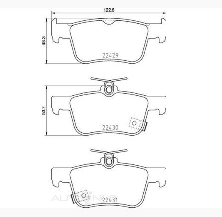 BREMBO FL5 & FK8 CIVIC TYPE R REAR Brake Pads
