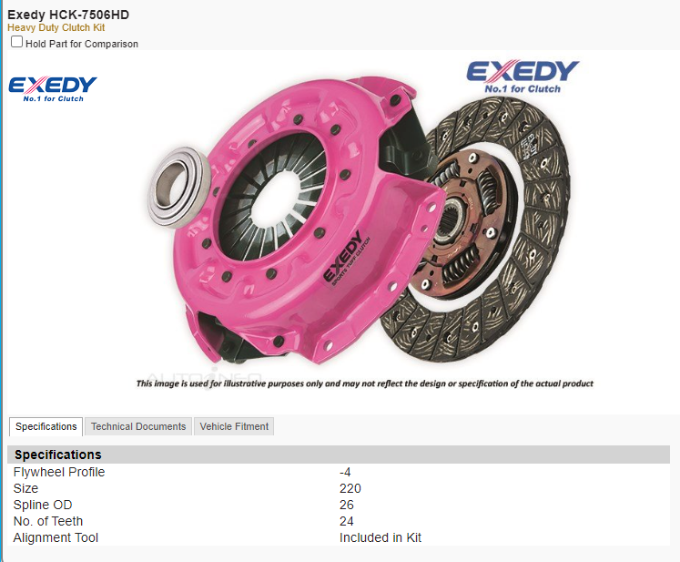 EXEDY- CL9 HEAVY DUTY Replacement Clutch Kit HCK-7506HD