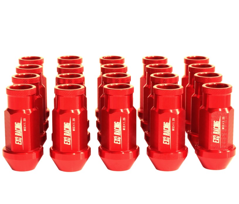 Exoracing FORGED STEEL RED WHEEL NUTS / LUG NUTS SET (20)