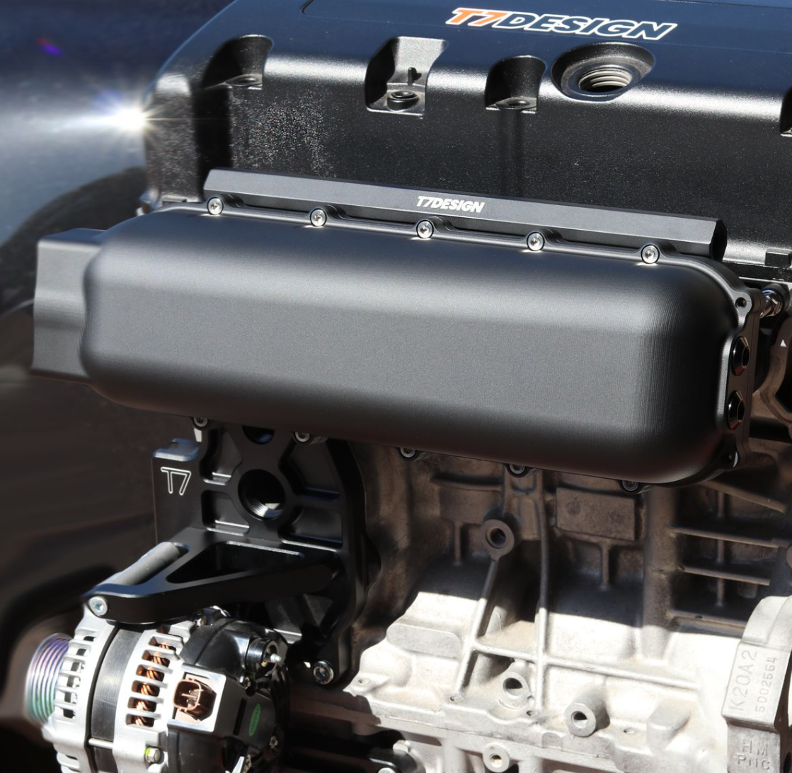 T7Design Billet Shorty Inlet Manifold - FWD - Black