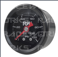 RACEWORKS EFI Fuel Pressure Regulator Kit 1:1 Ratio Rising Rate - Rubber Hose