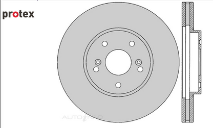 PROTEX 300MM Ultra Coated Front Rotors To Suit Accord Euro CL9- Sold As PAIR
