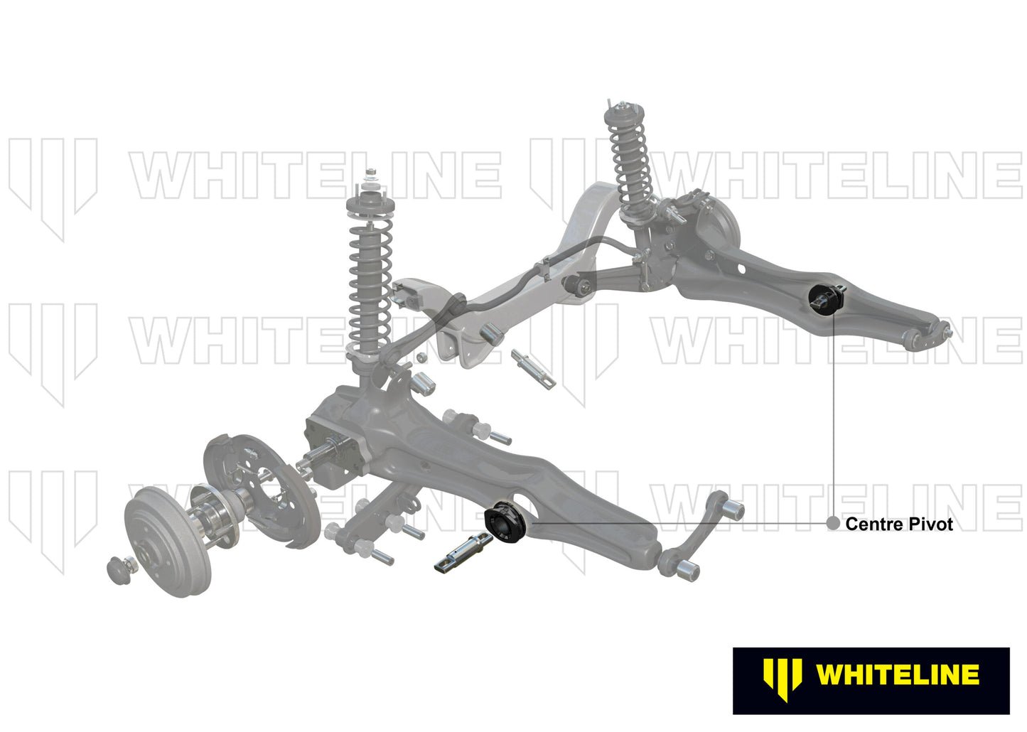 WHITELINE Rear Solid Trailing Arm LEFT & RIGHT Bush Kit SUITS ED, EF, EG, EJ, EK, EM,DC2