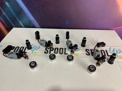RACEWORKS / Bosch 1000cc D & B Series Injector KIT (Set Of 4) Inc Fittings & Plugs