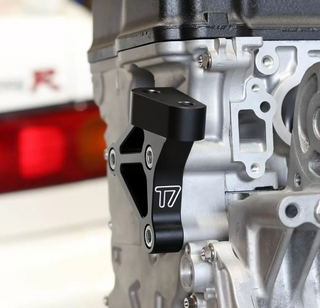 Honda K24 Front Post Mount Bracket - Black