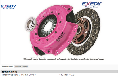 EXEDY- CL7 SPORTS ORGANIC Replacement Clutch Kit  HCK-7369SO