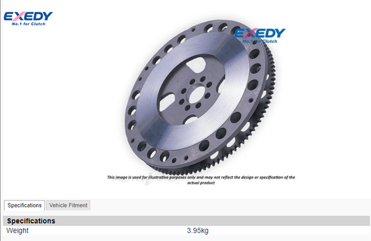 EXEDY- CL7/CL9 LIGHTWEIGHT FLYWHEEL 3.9 KG