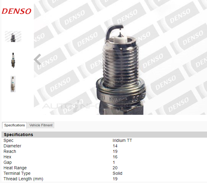 DENSO IK20TT IRIDIUM SPARK PLUGS x4 suits B Series  K Series & L Series